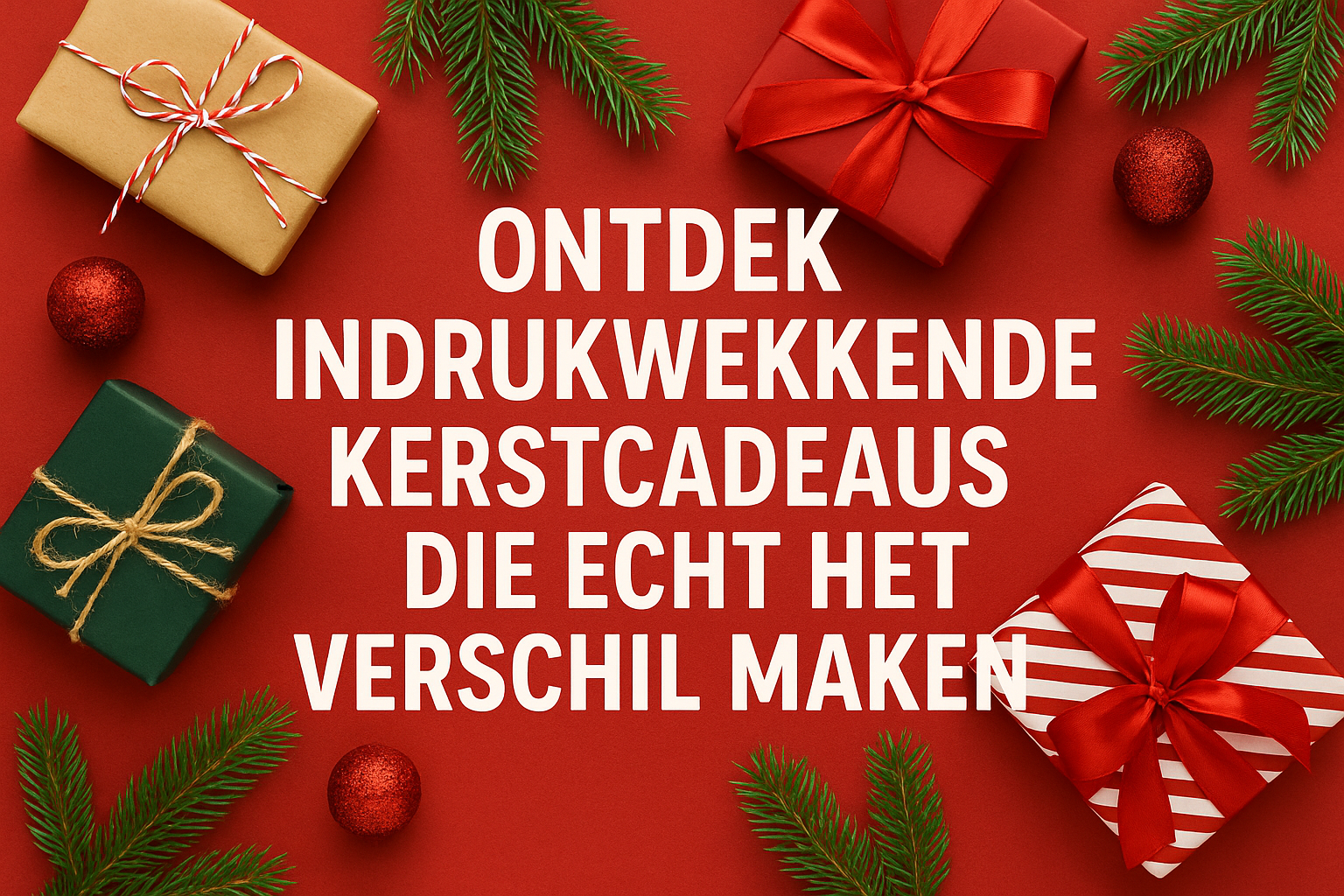 “Ontdek Indrukwekkende Kerstcadeaus die Echt het Verschil Maken”